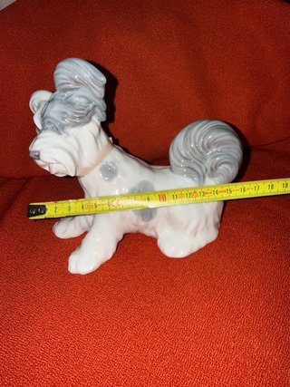 Figura Lladró Perro Terrier Porcelana 17x15