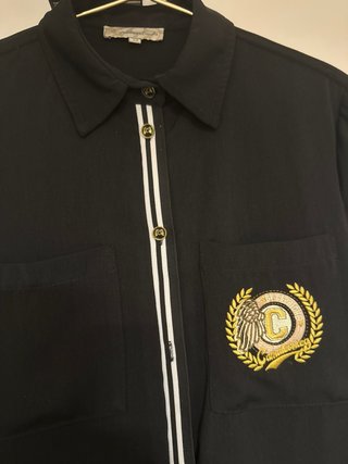 Camisa Capriche Negra Talla M Manga Larga