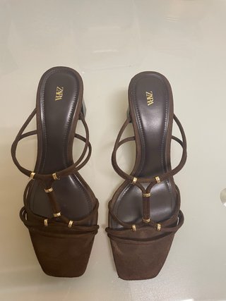 Sandalias Zara Tiras Marrones