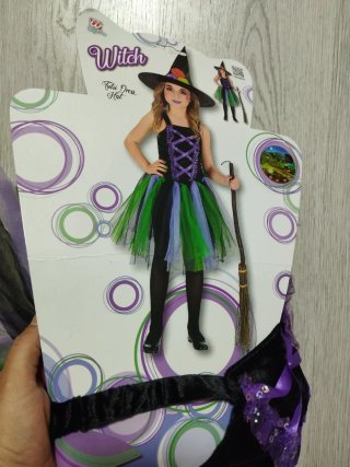 Disfraz Bruja Halloween Niña. NUEVO