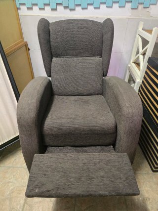 Sillón reclinable de tela