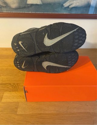 Scarpe Nike Air Uptempo Nere Argento