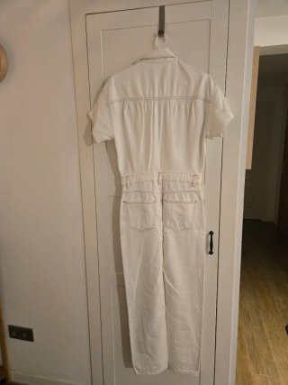 Mono vaquero blanco Zara Talla S