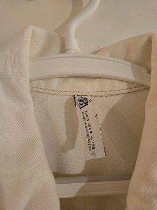 Mono vaquero blanco Zara Talla S