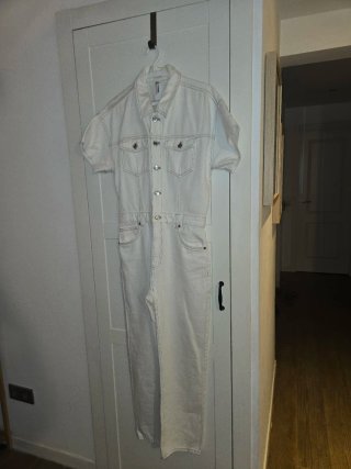 Mono vaquero blanco Zara Talla S