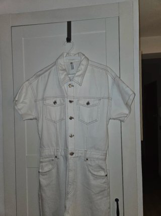 Mono vaquero blanco Zara Talla S