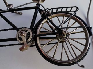 Figura Bicicleta Tándem Negra
