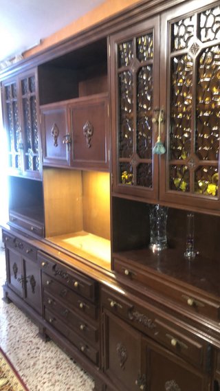 Mesa de comedor y 6 sillas y habitación muebles