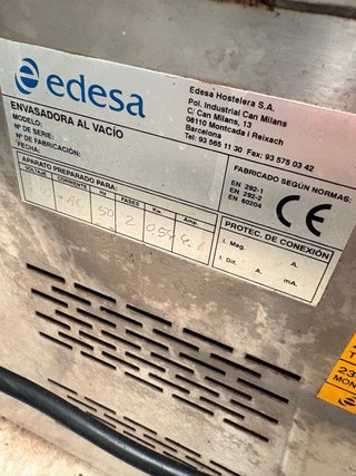 Envasadora al vacío Edesa