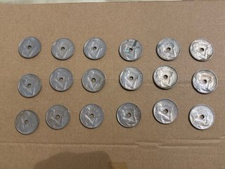 18 Monedas 25 Céntimos 1934 II República