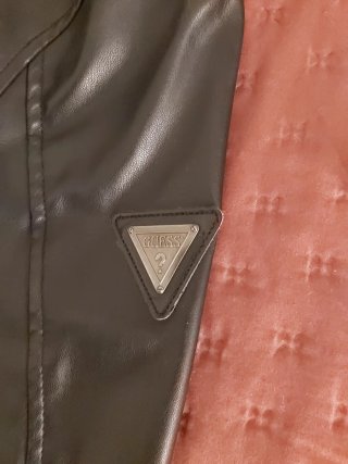 Giacca Guess nera uomo in pelle