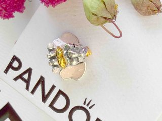 Charm Pandora Dumbo Rosa y Plateado