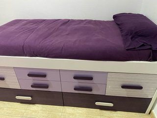 Cama nido madera 8 cajones + colchón