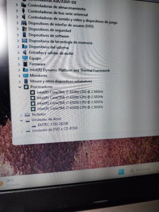 Portátil Asus i7 SSD Dorado