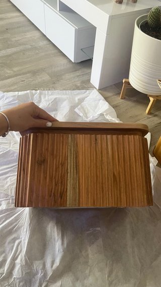 Mesita de noche Sklum madera