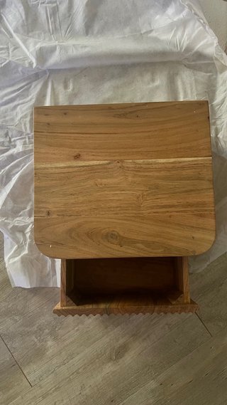 Mesita de noche Sklum madera