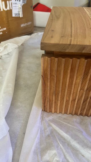 Mesita de noche Sklum madera