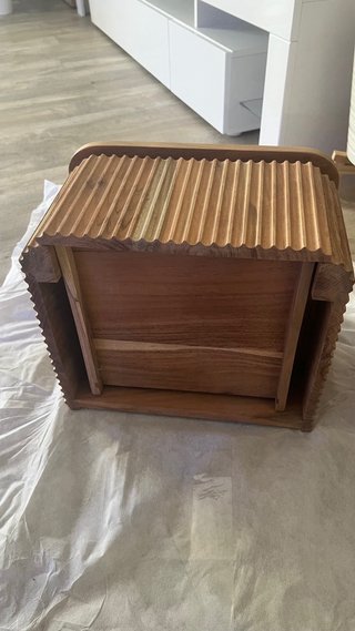 Mesita de noche Sklum madera