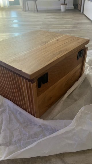 Mesita de noche Sklum madera