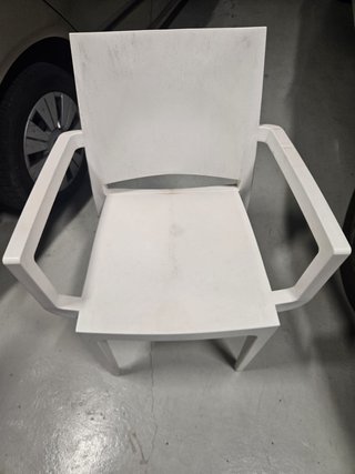Sillas de Patio Blancas de Plástico