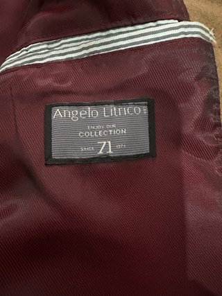 Abrigo paño camel hombre