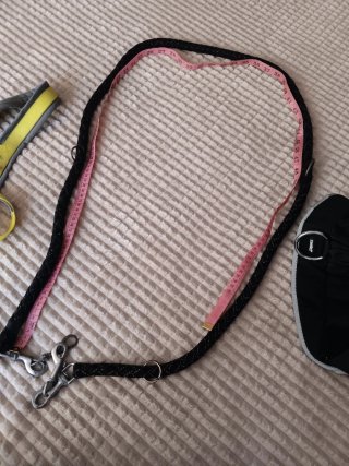 Arnés y 2 correas para perro