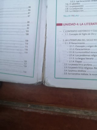 Lengua castellana y literatura, 1 BACH.