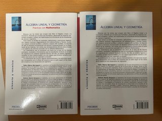 ÁLGEBRA LINEAL Y GEOMETRÍA