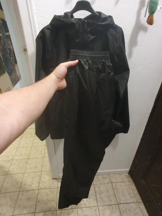 Conjunto Impermeable Decathlon Negro