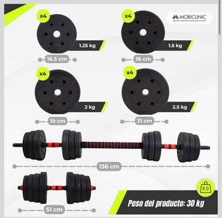 Mancuernas Ajustables con Guantes