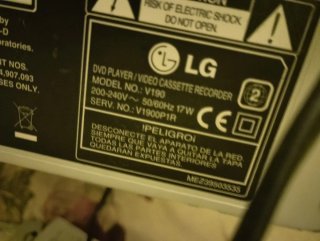 LG Combo DVD VHS con Mando