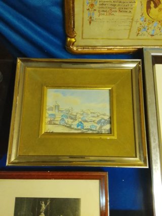 Lote de 5 cuadros antiguos decorativos