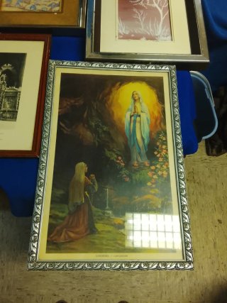 Lote de 5 cuadros antiguos decorativos