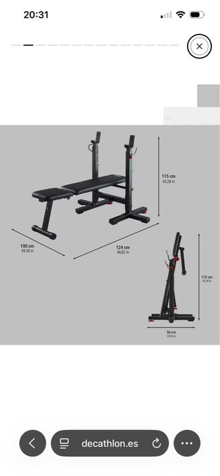 Banco de pesas Decathlon