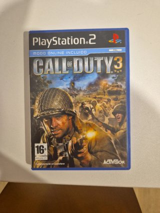 Call of Duty 3 PS2 PAL España, con Manual