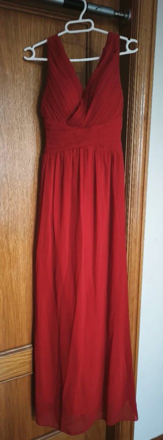 Vestido de fiesta rojo largo