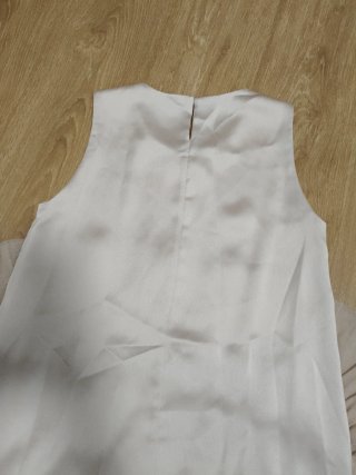 Vestido midi seda rosa talla S