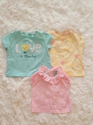Lote 3 Camisetas Bebé Niña