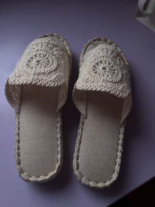 Zapatillas esparto beige talla 37