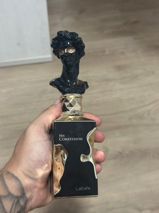Perfume Lattafa His Confession Negro/Dorado