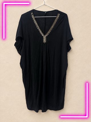 Vestido Massimo Dutti Negro Talla Única