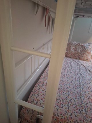 Litera abatible blanca