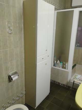 Armario baño blanco