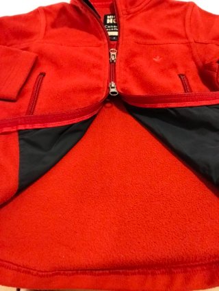 Giacca Canadian Techfleece rossa 4 anni