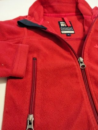 Giacca Canadian Techfleece rossa 4 anni