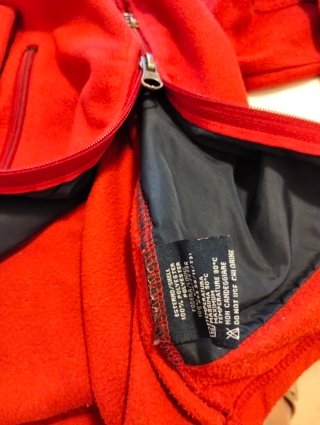 Giacca Canadian Techfleece rossa 4 anni