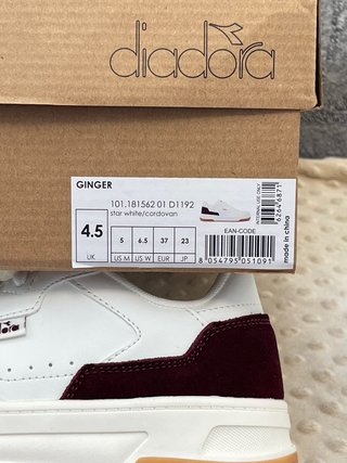 Scarpe Diadora bianche/marrone taglia 37