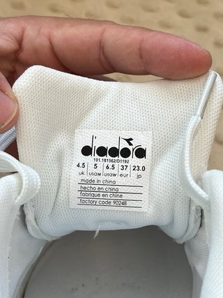 Scarpe Diadora bianche/marrone taglia 37