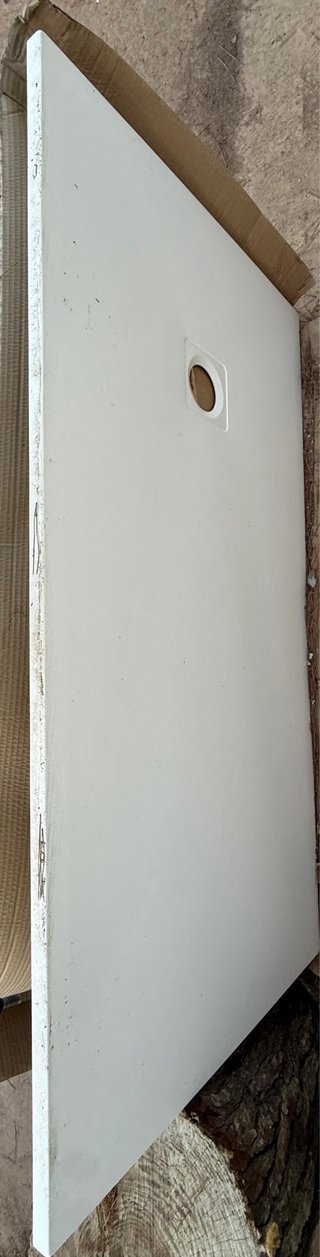 Plato de ducha de resina blanco 160x80