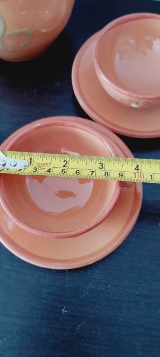 Juego de té de barro